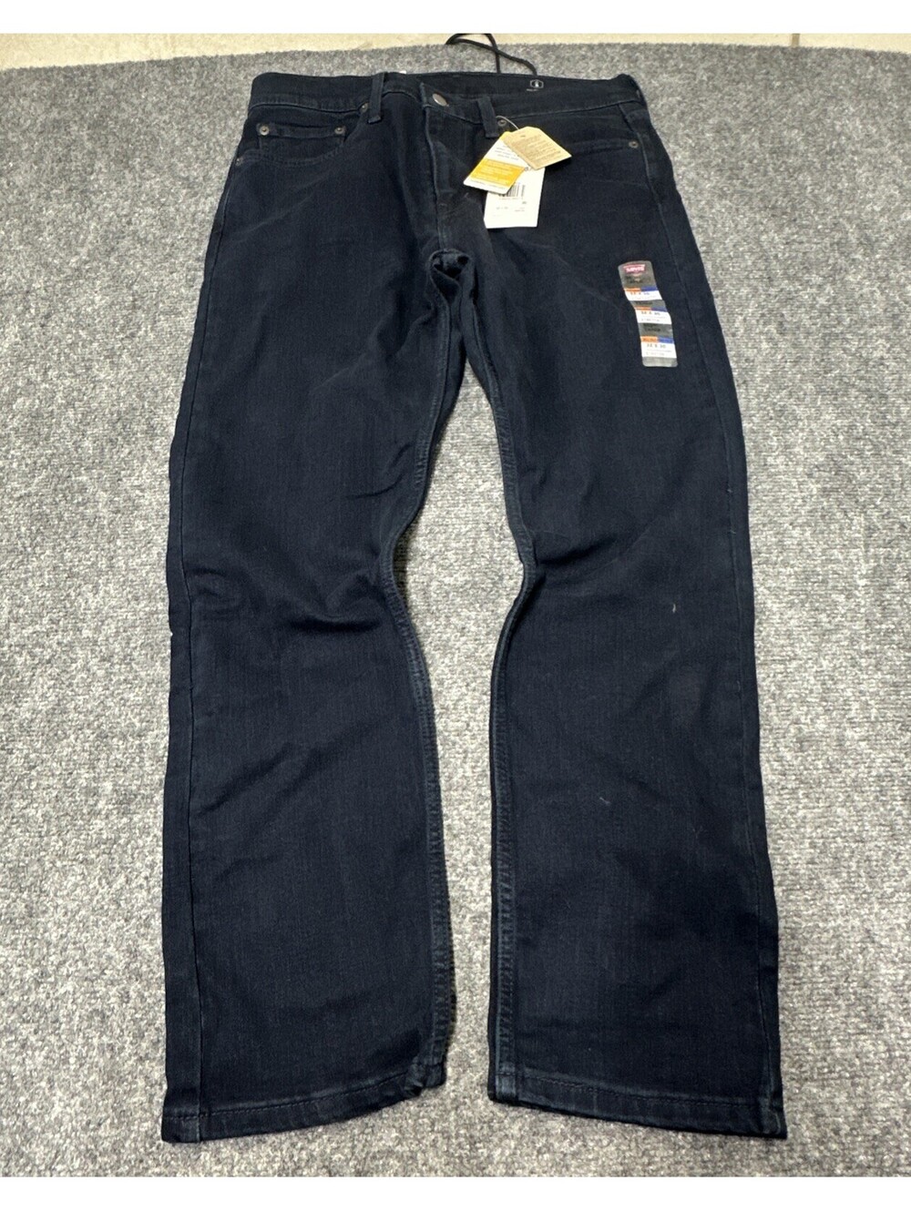 NWT Levis 502 Taper Stretch Blue Jeans Dark Wash Men’s 32x30